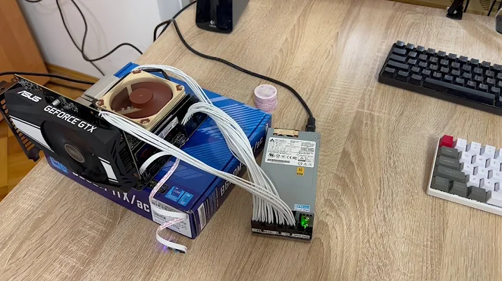 Test boot itx build before case instalation featuring i5 12400f, flex atx 500w noctua modded psu