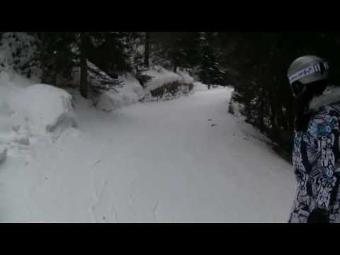 descente snowboard longue piste LE JEU chris