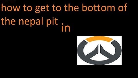 How to get to the bottom of the nepal pit in overwatch