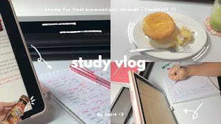 study vlog || finals week, errands, food +++ ˗ˏˋ🩷 ೀ🩹꒱ ˎˊ˗