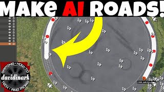 BeamNG Drive - How to MAKE AI ROADS! Create Decal Roads for AI Drivers. BeamNG Drive tutorial