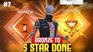 Bronze To Elite Master 5 star Done In New Id // 01 To 100 Level challenge Ep- 07 // #gwdev