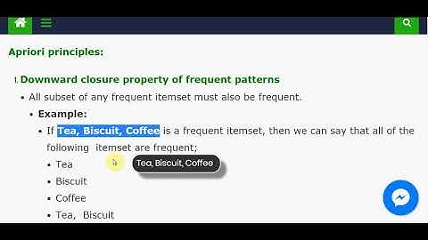 Apriori principles, pruning and downward closure property principle in data mining in urdu hindi
