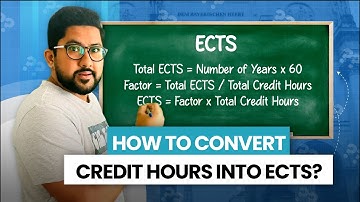 How to convert Credit Hours into ECTS?