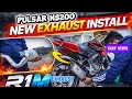 Pulsar ns200 exhaust modification || R1M exhaust || pulsar rs200/as200 exhaust modification