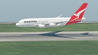 Qantans Airbus A380 Belly Landing Crashed Into Ocean [Xp 11]