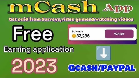 Free Earning Application 2023/mCash-Earn Cash Rewards App/With proof of payment