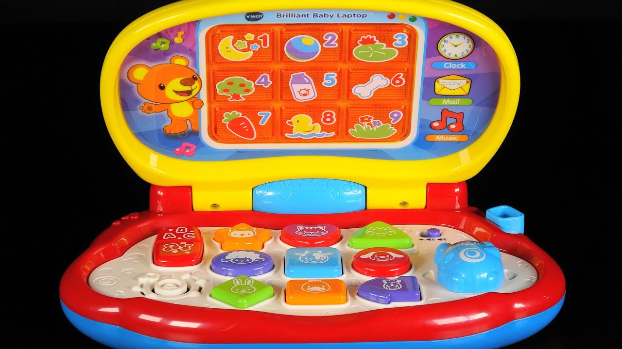 Brilliant Baby Laptop Learning Video For Toddlers Learn Colors Counting Shapes Animals & ABC