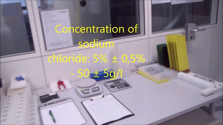 Salt spray test - Salzsprühnebeltest