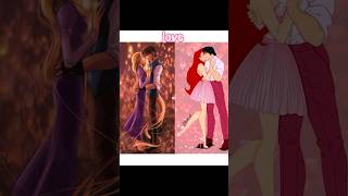 princess Ariel vs Rapunzel makeup tiktok cosplay love viral rapunzel ariel princess disney