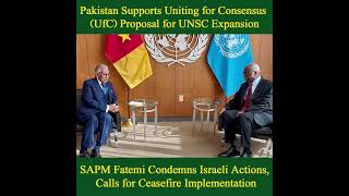 Pakistan’s Stand on Kashmir, Palestine &amp; UNSC Reforms | SAPM Tariq Fatemi Meets UNGA President