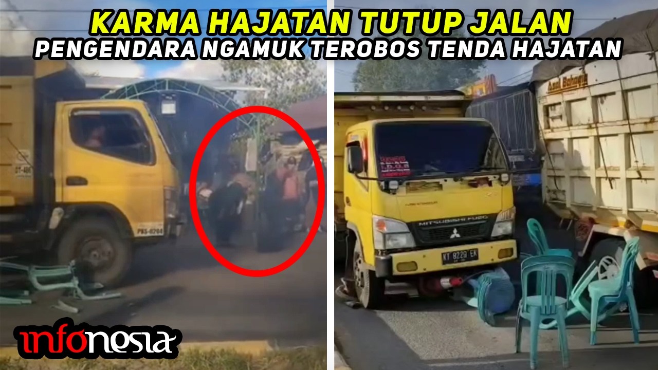 PUAS LIATNYA...! Acara HAJATAN TUTUP JALAN Dibikin Kapok
