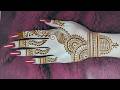Beautiful Arabic Mehndi Design | Easy Back Hand Henna Design for Beginners