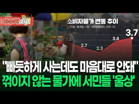 ＂빠듯하게 사는데도 마음대로 안돼＂ 꺾이지 않는 물가에 서민들 '울상' | 이슈픽 zip