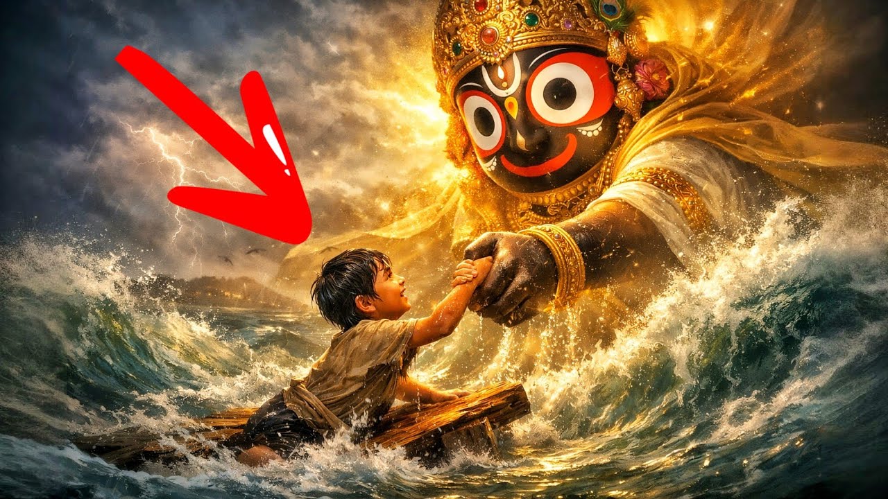 समुद्र में डुबते बच्चे को भगवान जगन्नाथ ने बचाया😱 भगवान जगन्नाथ जी का अद्भुत चम्तकार 