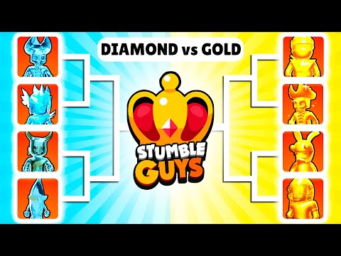 DIAMOND SKINS VS GOLD SKINS 🔥 Stumble Guys Tournament