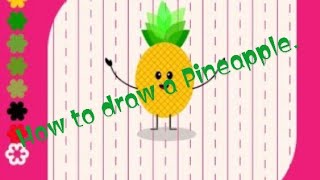 How to design a Pineapple in illustrator.