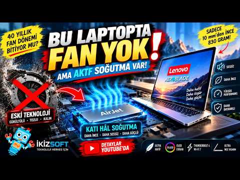 PC Fanları Tarih mi Oluyor? | Frore Systems AirJet ve Lenovo AeroBlade Devrimi!