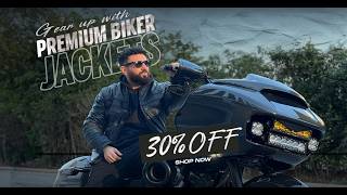 30% OFF Premium Biker Jackets. Built for Riders Who Own the Road #danielsmart #leatherjackets #biker