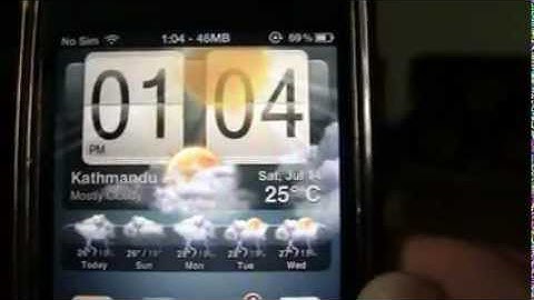 HTC weather weiget  for any country