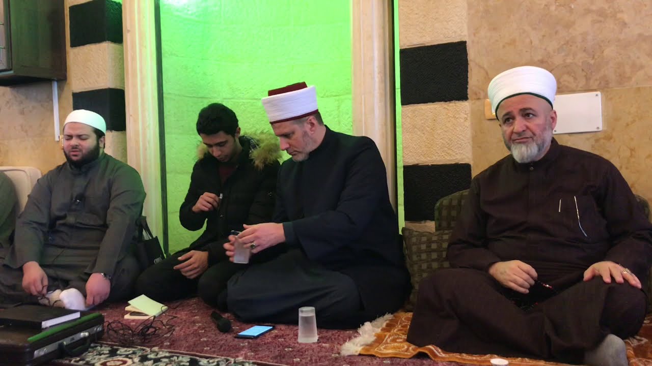 افتتاح زاوية الأشراف في عجلون - الشيخ حسني حسن الشريف