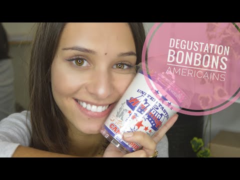 ASMR FRANÇAIS - Degustation de bonbons américains ! (Mouth sounds)