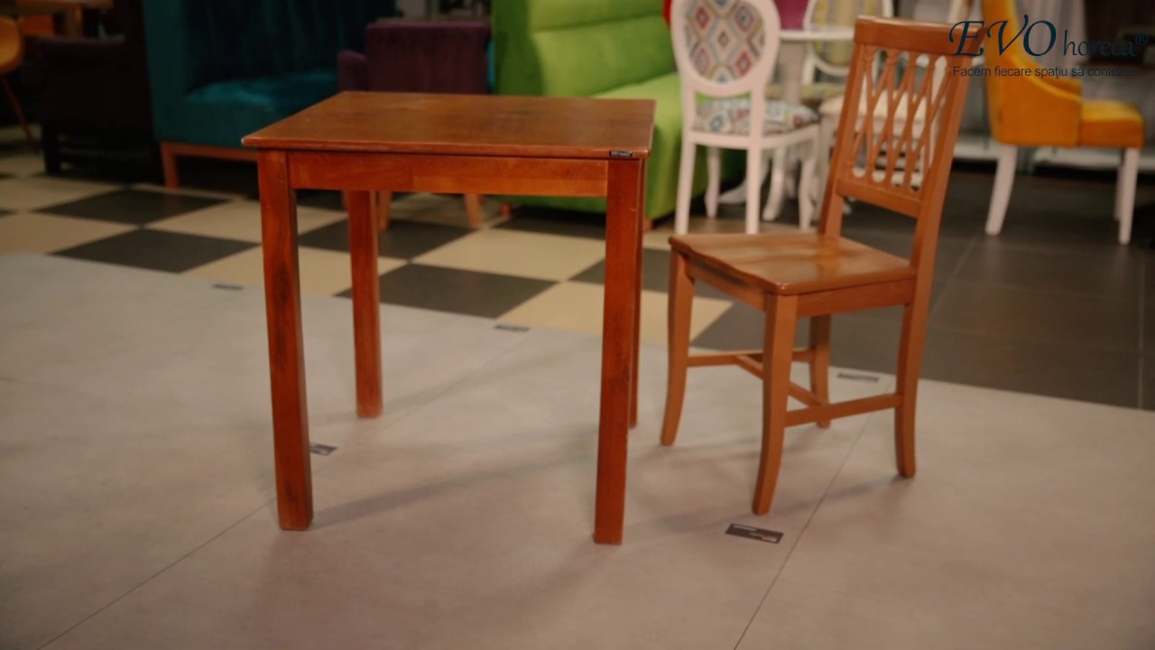 EVOhoreca - Prezentare scaun CZT 560, scaun EVO_141 si masa EVO_300