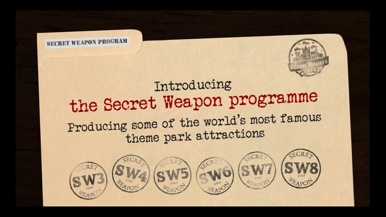 Alton Towers Resort Secret Weapon programme explained..... YouTube