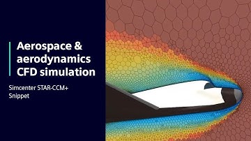 Aerospace aerodynamics CFD simulation software | Snippet Simcenter STAR-CCM+ #SimcenterAircraft