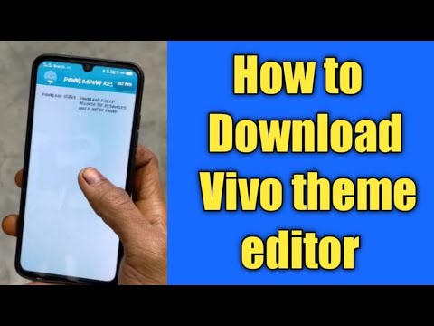HOW TO DOWNLOAD VIVO THEME EDITOR IN ANY VIVO MOBILE