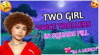 2 GIRL VOICE TROLLERS IN SQUADS FILLS 😫💖