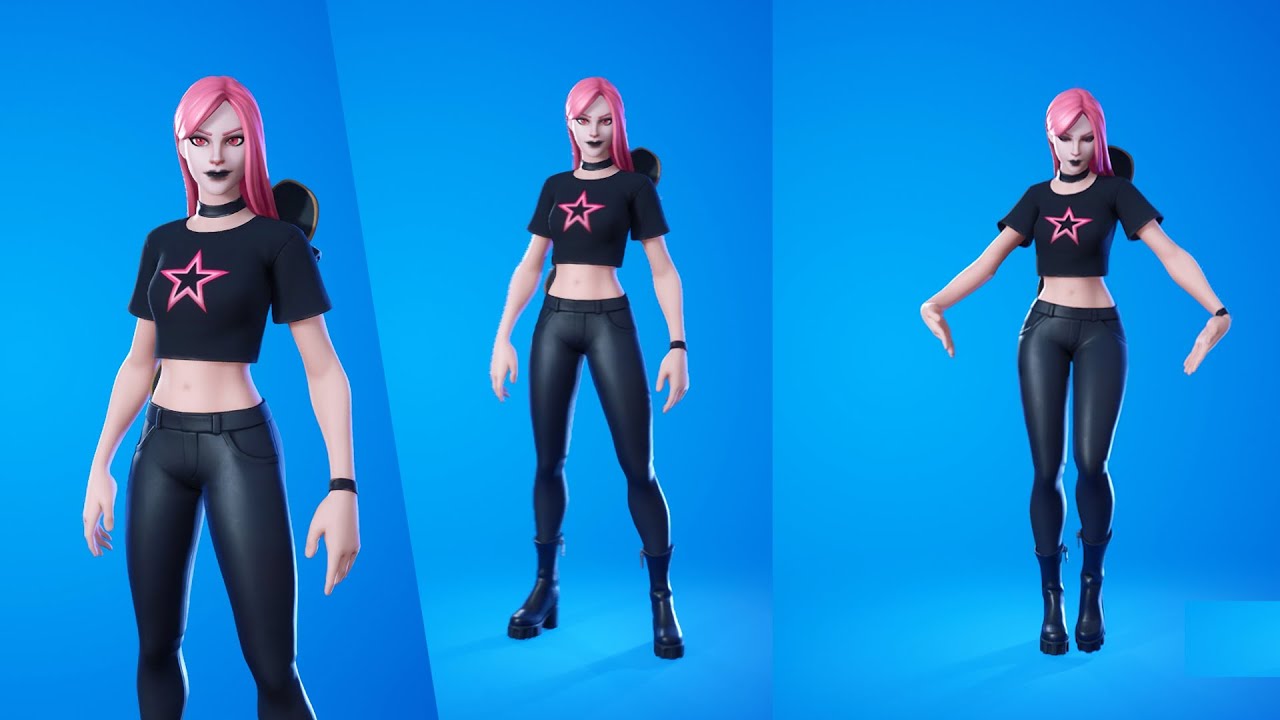 Haze skin showcase with all popular emotes | Haze skin combos