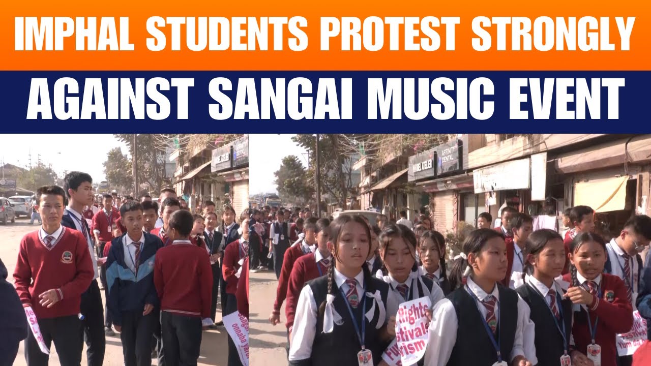 Imphal Erupts: Students Protest Sangai Music Event | Big Showdown In Manipur | News9
