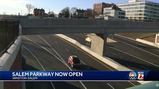 Winston-Salem Business 40 opens six months early, allowing drivers on new Salem Parkway Sunday
