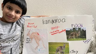 Kangaroo poster presentation |Australian animal/|