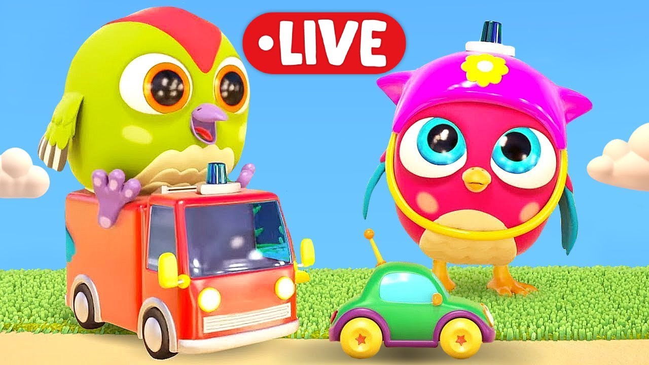 LIVE 🔴Les meilleurs dessins animés avec HopHop le petit hibou pour bébés