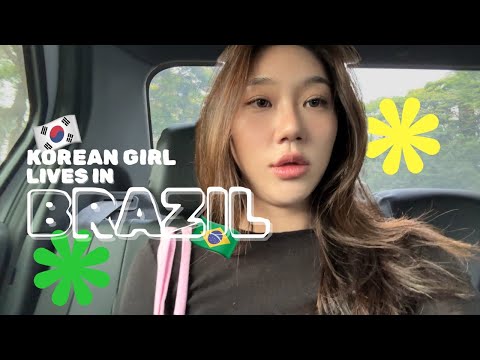 (KOR/POR/ENG)Korean Girl🇰🇷Lives in Brazil🇧🇷 VLOG⎮상파울루 브이로그⎮ep6. ID발급,파남비구경,첫츄하스코,포어공부,100일축하파티까지
