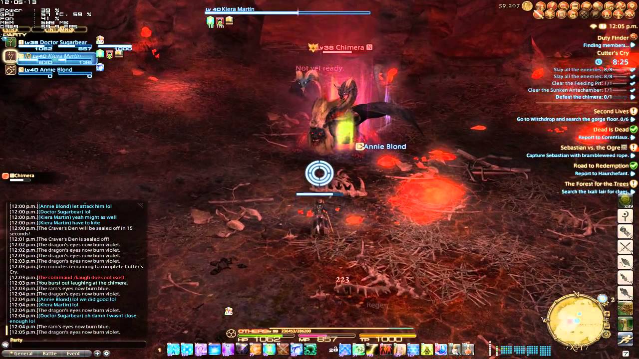 FFXIV Cutters Cry attempt without tank YouTube