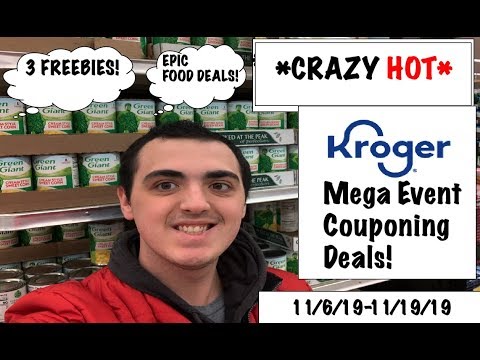 *CRAZY HOT* Kroger Mega Event Couponing Deals!–11/6/19-11/19/19–3 FREEBIES/CHEAP FOOD!