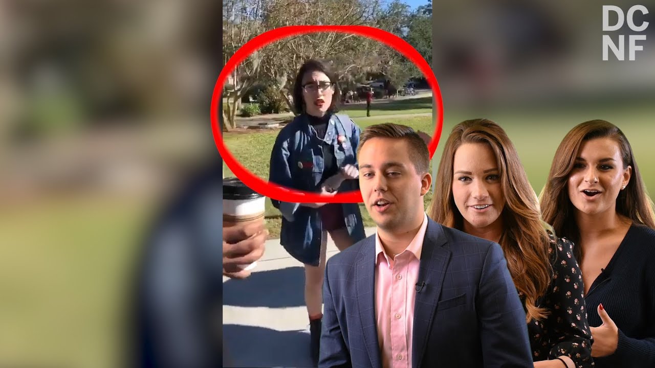 'Nazis Weren't Socialists' Says SJW History Major While Throwing Milk On Conservatives tucker carlson tonight youtube