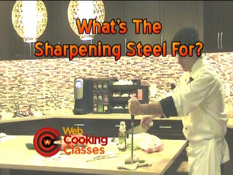 How To Use The Sharpening Steel For Kitchen Knives - YouTube