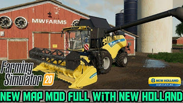 FS 20 New Map Mod Full Game with New Holland harvester work 3,4 gb ram.