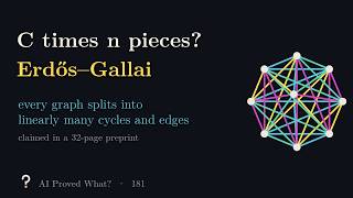 Every Graph in C·n Cycles and Edges AI Claims the Erdős–Gallai Cycle Decomposition Conjecture