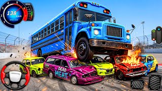 Crazy Beam Derby Car Crusher Racing - Bus vs Cars Extreme Demolition Derby - PC GamePlay  screenshot 3