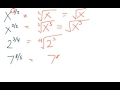 Rational Exponents and Radical Expressions