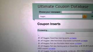 How to use the Coupon Database