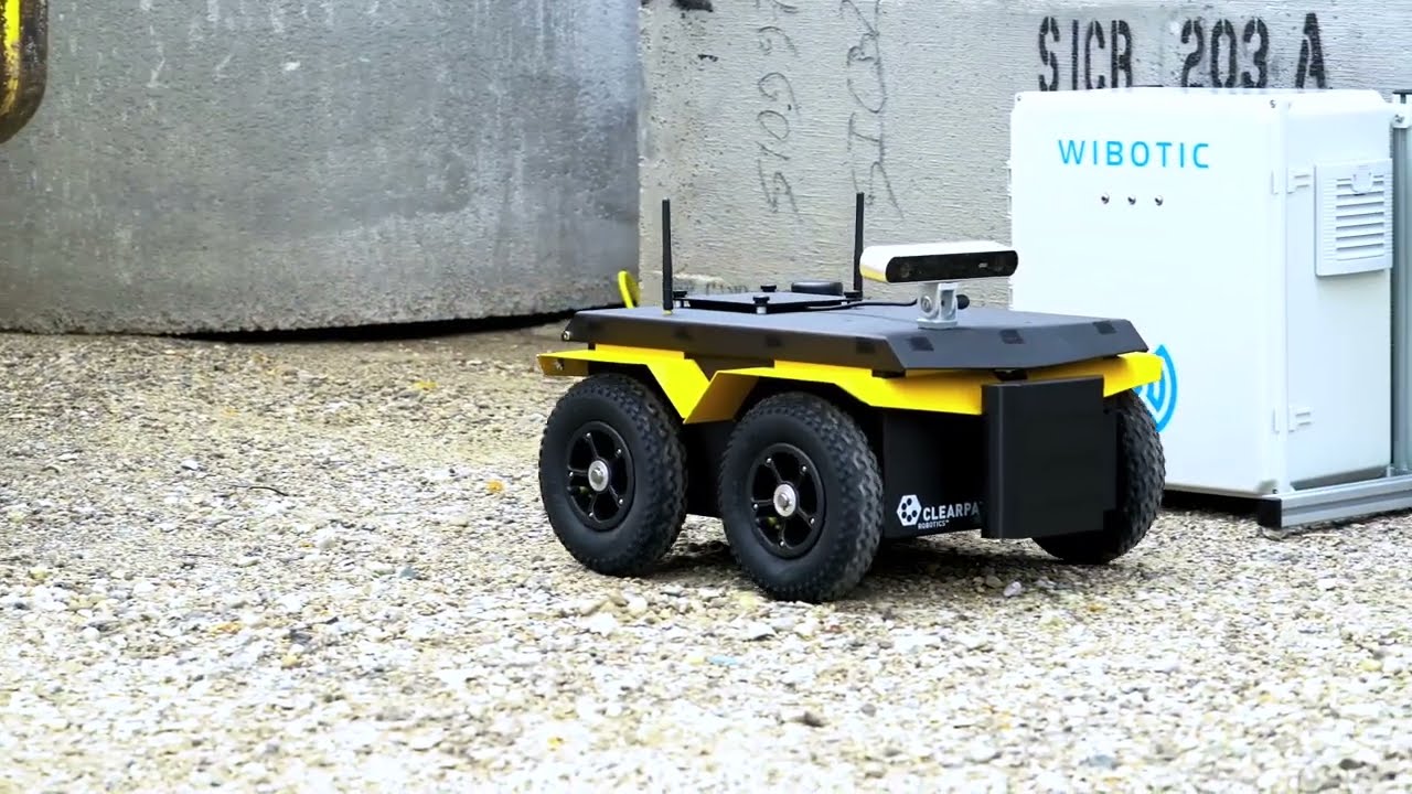 WiBotic Charging System on Clearpath Jakal