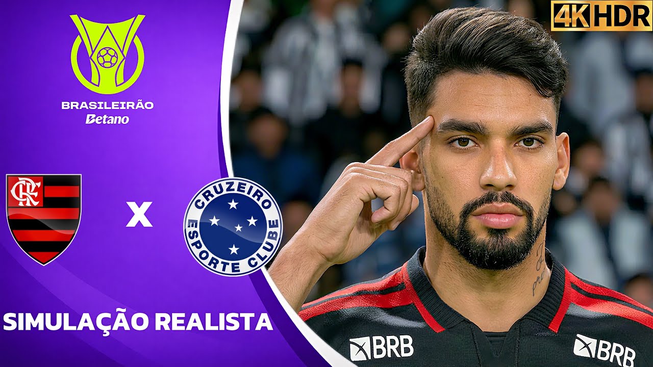 Flamengo vs Cruzeiro | Brasileirão 2026 | Simulação 4K Ultra HD (60FPS) Pes 2021 Gogosz Patch.