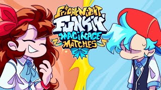 BF AND GF ORIGIN STORY?! | Friday Night Funkin - Maginage Matches mod(Full week)