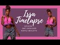 Issa Time-lapse episode 1 | One Shoulder Ruffle Bralette | I strapped a GoPro to my head